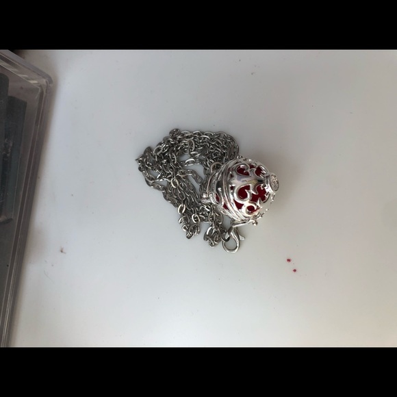 OPTIONS Antique Silver Stone Aromatherapy Pendant Essential Oil Diffuse Jewelry - Picture 2 of 9